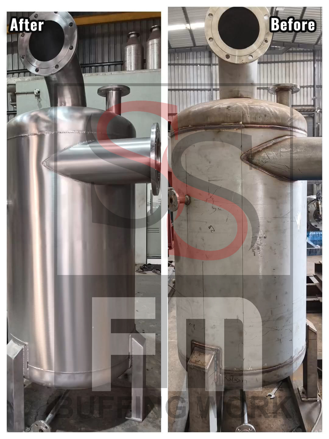 Acid spray on SS Structure